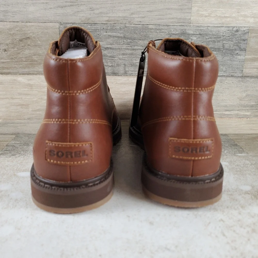 Sorel Madson II Mens Chukka Boots Sz 7.5 Velvet Tan Gum Leather Waterproof Lace